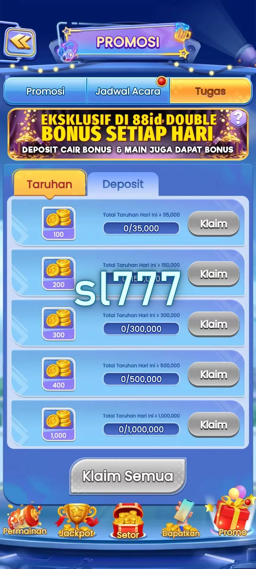 sl777 Tangkapan Layar - APK Resmi